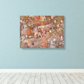 Richard Dadd - The Fairy Feller's Master-Stroke Canvas Afdruk (Insitu (Houten vloer))