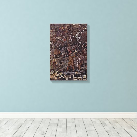 Richard Dadd - The Fairy Fellers Master-Stroke Canvas Afdruk (Insitu (Houten vloer))