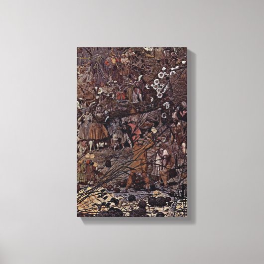 Richard Dadd - The Fairy Fellers Master-Stroke Canvas Afdruk (Voorkant)