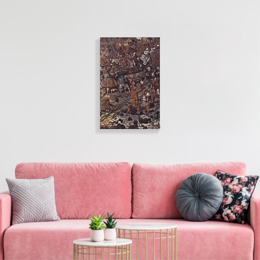 Richard Dadd - The Fairy Fellers Master-Stroke Canvas Afdruk (Insitu (Woonkamer))