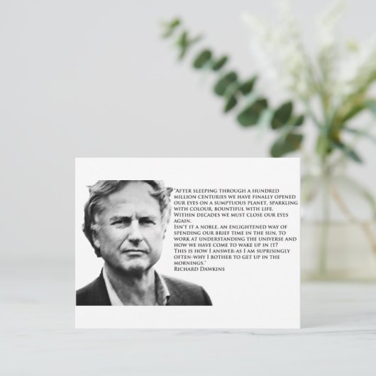 Richard Dawkins Briefkaart (Staand voorkant)