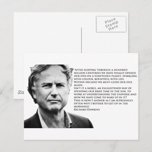 Richard Dawkins Briefkaart (Voorkant / Achterkant)
