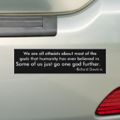 Richard Dawkins bumper sticker (Op auto)