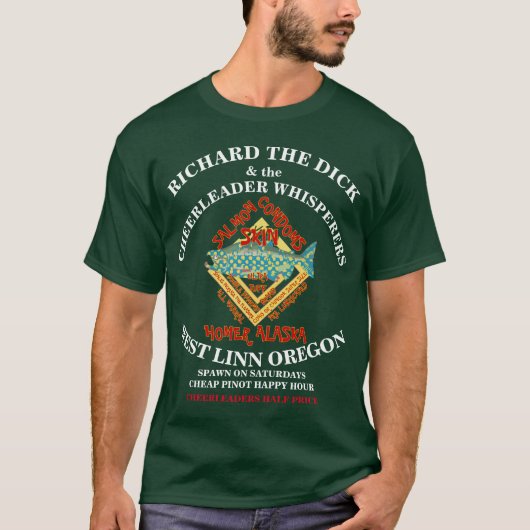 RICHARD DE DICK & DE CHEERLEADER FLUISTEREN T-SHIRT (Voorkant)