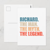 Richard De Man De Mythe De Legende Briefkaart (Voorkant / Achterkant)