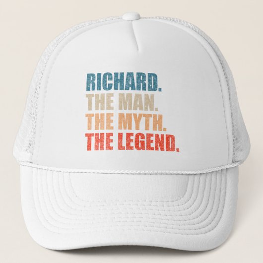 Richard De Man De Mythe De Legende Trucker Pet (Voorkant)