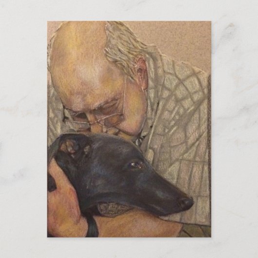 Richard en Ronnie Greyhound Briefkaart (Voorkant)