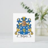 Richard Family Crest Briefkaart (Staand voorkant)