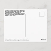 Richard Glaze 1950s Toronto Postcard (003) Briefkaart (Achterkant)