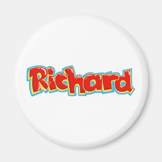 Richard graffiti magneet (Voorkant)