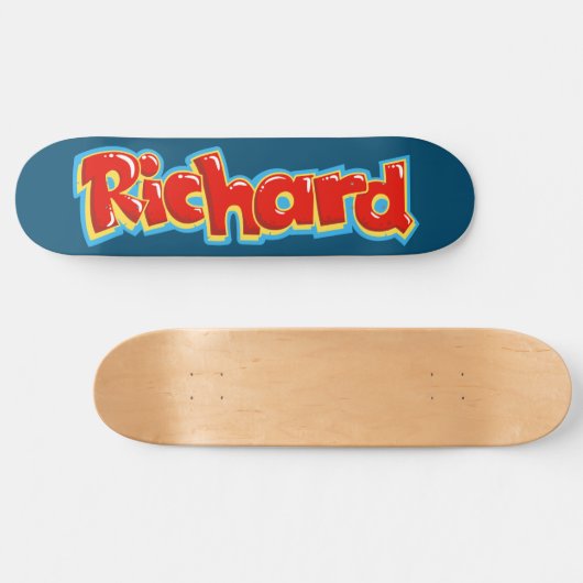 Richard graffiti persoonlijk skateboard (Horizontaal)