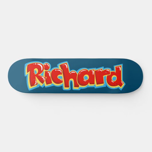 Richard graffiti persoonlijk skateboard (Horizontaal)
