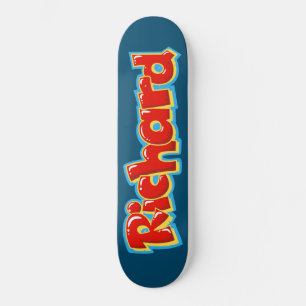 Richard graffiti persoonlijk skateboard