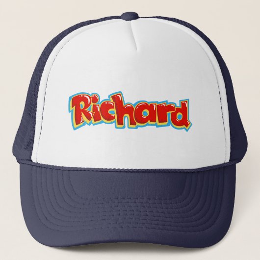 Richard graffiti trucker pet (Voorkant)