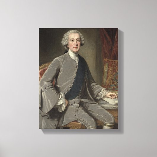 Richard Grenville, Earl Temple, c.1760 Canvas Afdruk (Voorkant)