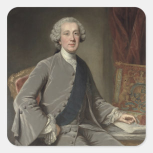 Richard Grenville, Earl Temple, c.1760 Vierkante Sticker