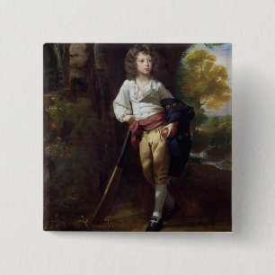 Richard Heber, 1782 (olie op doek) Vierkante Button 5,1 Cm