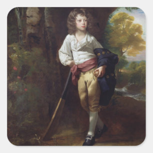 Richard Heber, 1782 (olie op doek) Vierkante Sticker