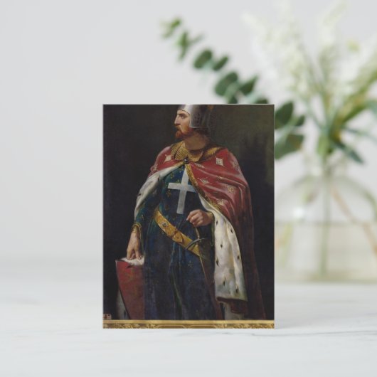 Richard I the LionhartKing of England, 1841 Briefkaart (Staand voorkant)