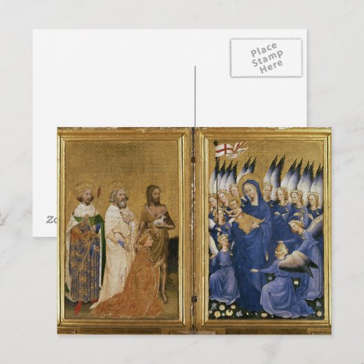 Richard II aan de Maagd en het Kind Briefkaart (Voorkant / Achterkant)