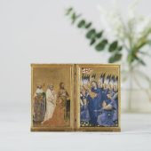 Richard II aan de Maagd en het Kind Briefkaart (Staand voorkant)