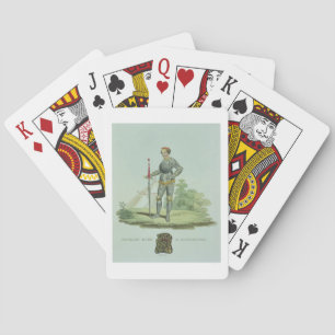 Richard III (1452-85) 1470, gegraveerd door W. Mad Pokerkaarten