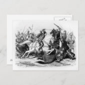 Richard III bij de slag om Bosworth in 1485 Briefkaart (Voorkant / Achterkant)