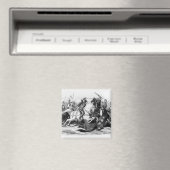 Richard III bij de slag om Bosworth in 1485 Magneet (Insitu (Vaatwasser))