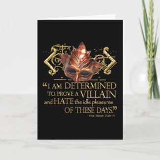 Richard III Citaat (Gouden Versie) Kaart