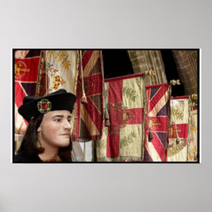 Richard III en Heraldry Flags Poster