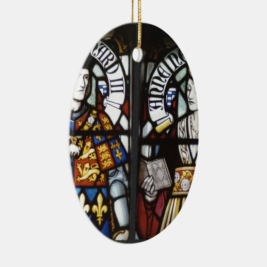 RICHARD III EN QUEEN ANNE VAN ENGLAND KERAMISCH ORNAMENT (Rechts)