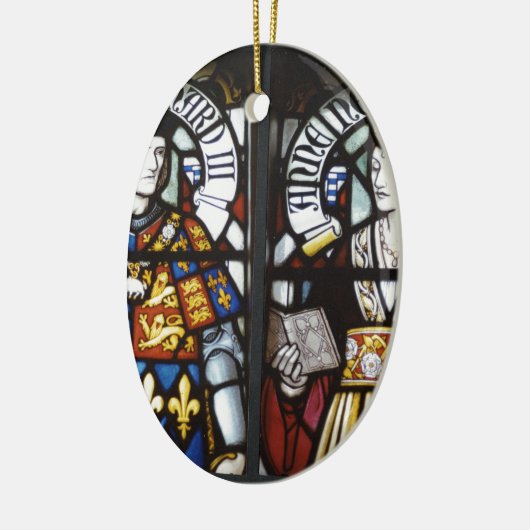 RICHARD III EN QUEEN ANNE VAN ENGLAND KERAMISCH ORNAMENT (Links)