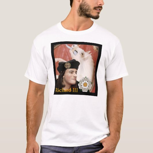 Richard III en zijn embleem van White Boar T-shirt (Voorkant)