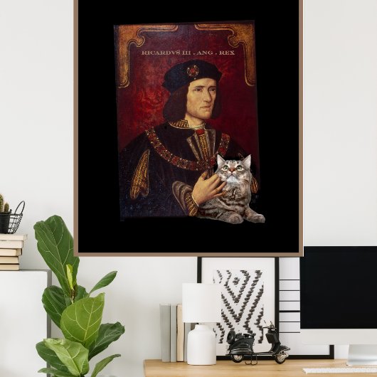 Richard III en zijn kat Poster (Thuiskantoor)