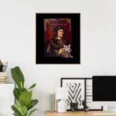 Richard III en zijn kat Poster (Thuiskantoor)