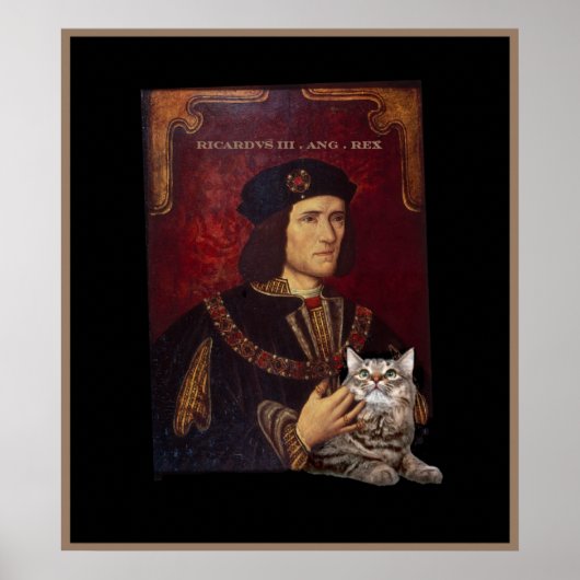 Richard III en zijn kat Poster (Voorkant)