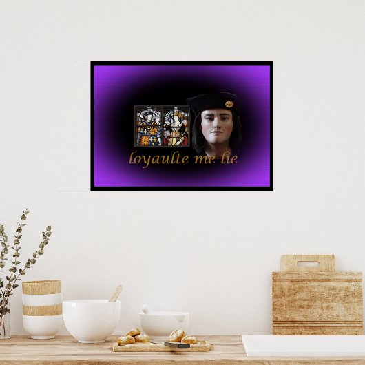 Richard III in het koninklijk paars Poster (Keuken)
