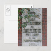 Richard III Memorial in Leicester, Engeland Briefkaart (Voorkant / Achterkant)