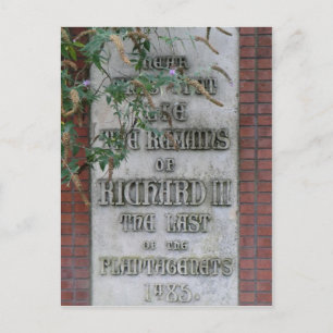 Richard III Memorial in Leicester, Engeland Briefkaart