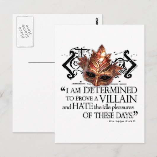 Richard III Quote Briefkaart (Voorkant / Achterkant)