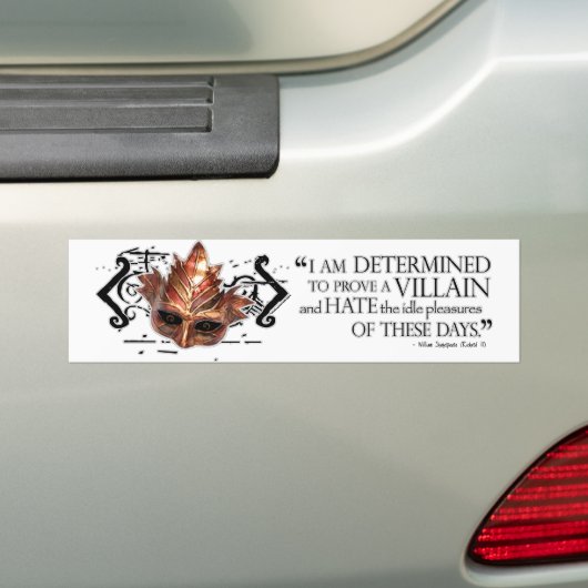 Richard III Quote Bumpersticker (Op auto)