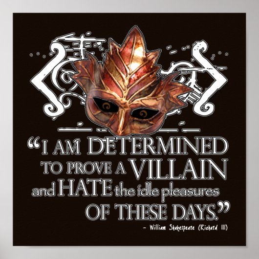 Richard III Quote Poster (Voorkant)