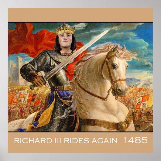 Richard III rijdt opnieuw! Poster (Voorkant)