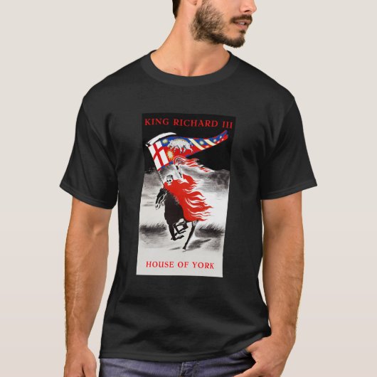 Richard III War of the Rozen House of York Rides A T-shirt (Voorkant)