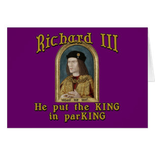 Richard III Zet de koning in het ParKING-shirt