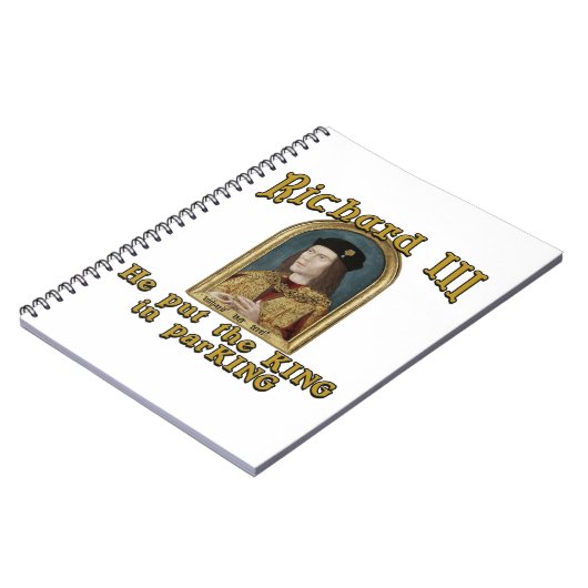 Richard III Zet de koning in het ParKING-shirt Notitieboek (Linkerzijde)