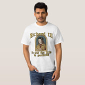 Richard III Zet de koning in het ParKING-shirt T-shirt (Voorkant volledig)