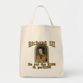 Richard III Zet de koning in het ParKING-shirt Tote Bag (Voorkant)