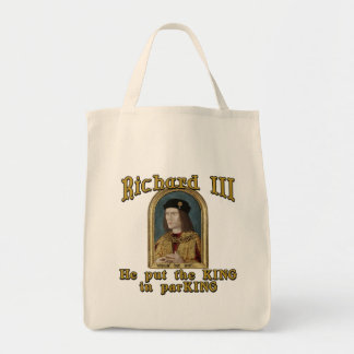 Richard III Zet de koning in het ParKING-shirt Tote Bag