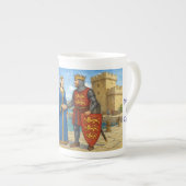 Richard Leeuwenhart en Berengaria van Navarra Porselein Kop (Voorkant rechts)